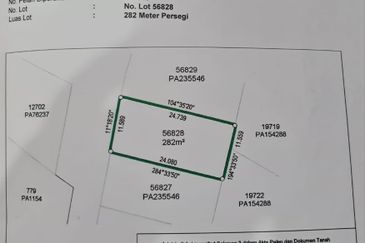 𝐋𝐨𝐭 𝐁𝐚𝐧𝐠𝐥𝐨 𝐒𝐚𝐢𝐳 𝟓𝟓𝟑𝐦² &  𝐒𝐞𝐩𝐚𝐬𝐚𝐧𝐠 𝐋𝐨𝐭 𝐒𝐞𝐦𝐢-𝐃 𝐬𝐚𝐢𝐳 𝟐𝟖𝟐𝐦² 𝐝𝐢 𝐊𝐠. 𝐒𝐮𝐫𝐚𝐮 𝐇𝐣. 𝐌𝐚𝐭 𝐙𝐢𝐧, 