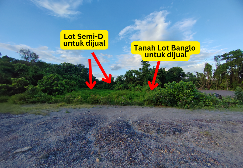 𝐋𝐨𝐭 𝐁𝐚𝐧𝐠𝐥𝐨 𝐒𝐚𝐢𝐳 𝟓𝟓𝟑𝐦² &  𝐒𝐞𝐩𝐚𝐬𝐚𝐧𝐠 𝐋𝐨𝐭 𝐒𝐞𝐦𝐢-𝐃 𝐬𝐚𝐢𝐳 𝟐𝟖𝟐𝐦² 𝐝𝐢 𝐊𝐠. 𝐒𝐮𝐫𝐚𝐮 𝐇𝐣. 𝐌𝐚𝐭 𝐙𝐢𝐧, 