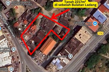 𝐓𝐚𝐧𝐚𝐡 𝐊𝐨𝐦𝐞𝐫𝐬𝐢𝐚𝐥 𝐬𝐚𝐢𝐳 𝟐𝟐𝟏𝟕𝐦² 𝐬𝐞𝐛𝐞𝐥𝐚𝐡 𝐁𝐮𝐥𝐚𝐭𝐚𝐧 𝐋𝐚𝐝𝐚𝐧𝐠 𝐝𝐢 𝐓𝐞𝐧𝐠𝐚𝐡 𝐏𝐮𝐬𝐚𝐭 𝐁𝐚𝐧𝐝𝐚𝐫 𝐊.𝐓𝐑𝐆