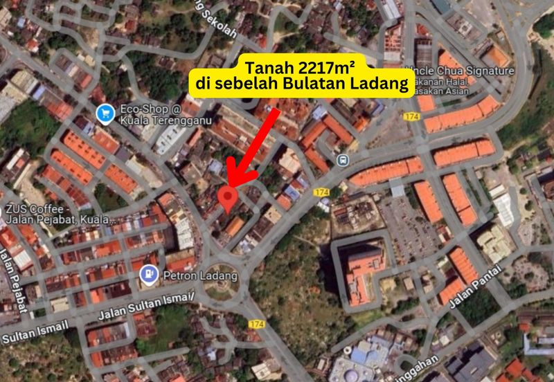 𝐓𝐚𝐧𝐚𝐡 𝐊𝐨𝐦𝐞𝐫𝐬𝐢𝐚𝐥 𝐬𝐚𝐢𝐳 𝟐𝟐𝟏𝟕𝐦² 𝐬𝐞𝐛𝐞𝐥𝐚𝐡 𝐁𝐮𝐥𝐚𝐭𝐚𝐧 𝐋𝐚𝐝𝐚𝐧𝐠 𝐝𝐢 𝐓𝐞𝐧𝐠𝐚𝐡 𝐏𝐮𝐬𝐚𝐭 𝐁𝐚𝐧𝐝𝐚𝐫 𝐊.𝐓𝐑𝐆