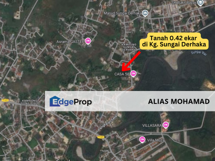 Tanah syarat Bangunan 0.42 ekar Di Kg Sungai Derhaka, Kuala Terengganu, Terengganu, Kuala Terengganu