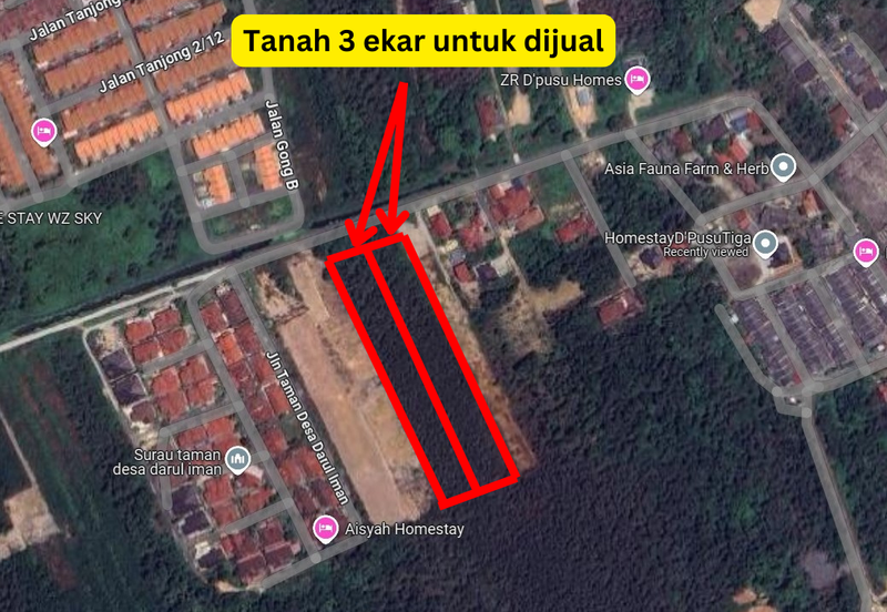 [Gred A] Tanah 3.17 ekar Di Kg Banggol Tok Jiring, Gong Badak, Terengganu berdekatan Airport