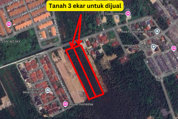 [Gred A] Tanah 3.17 ekar Di Kg Banggol Tok Jiring, Gong Badak, Terengganu berdekatan Airport