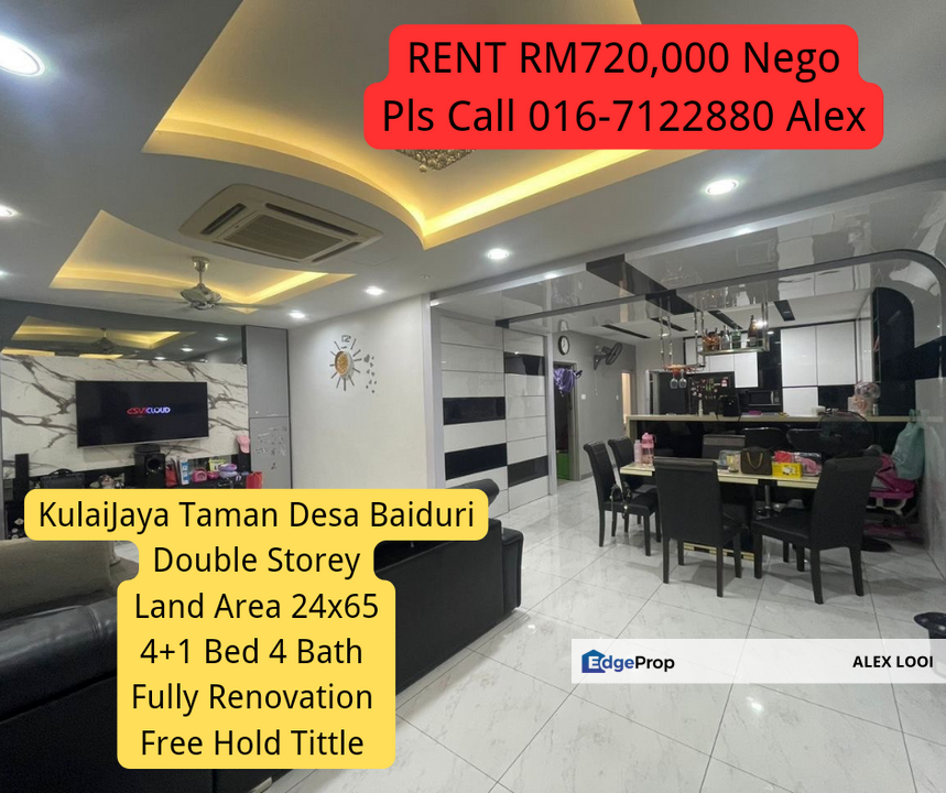 Kulai Taman Desa Baiduri 2 Storey Fully Renovation House For Sale for
