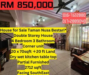 Taman Nusa Bestari 2 Storey Corner Lot For Sale Bukit Indah Seri Orkid ...