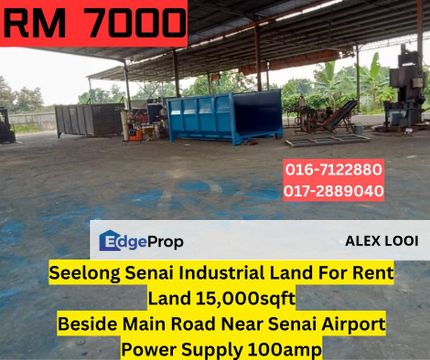 Senai Seelong Jalan Seelong 15k Sqft Open Shade Factory For Rent Eco Business Park Kempas Senai Murni Seelong Idaman, Johor, Senai