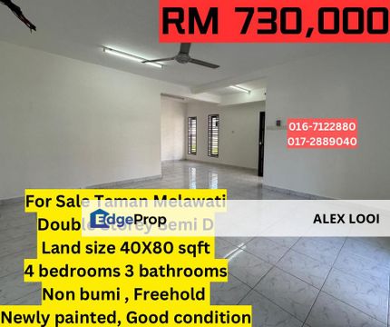 Taman Melawati Jalan Melawati Xx 2 Storey Semi D House For Sale Mutiara Rini Seri Orkid Skudai Baru Selesa Jaya , Johor, Skudai