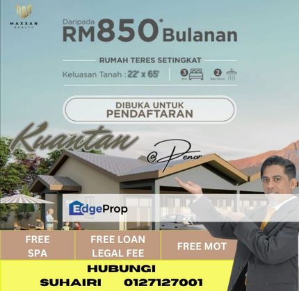 Projek Rumah Baru Harga Murah Kuantan, Pahang, Kuantan