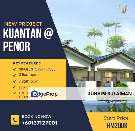 Low Booking Fee New Project House Kuantan, Pahang, Kuantan