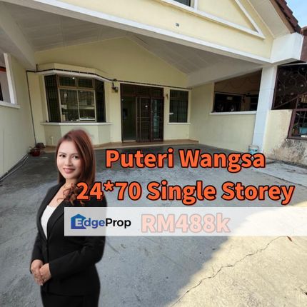 Puteri Wangsa Single Storey House Sale Puteri Park , Johor, Ulu Tiram