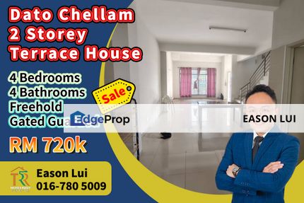 For Sale / Dato Chellam / Double Storey Terrace House / Gated Guarded, Johor, Ulu Tiram
