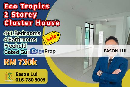 For Sale / Eco Tropics / Double Storey Cluster House / Gated Guarded, Johor, Masai