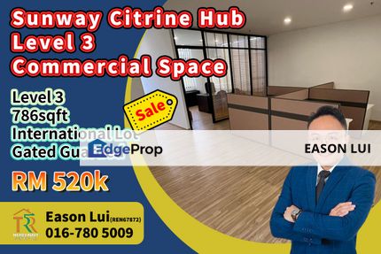 For Sale / Sunway Citrine Hub / Commercial Space / Level 3, Johor, 