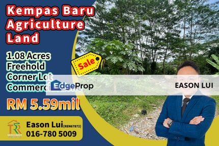 For Sale / Kempas Baru / Agriculture Land / Commercial Zone, Johor, Johor Bahru