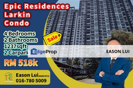 For Sale / Epic Residences / 4 Bedroom Unit / 2 Carpark, Johor, Johor Bahru