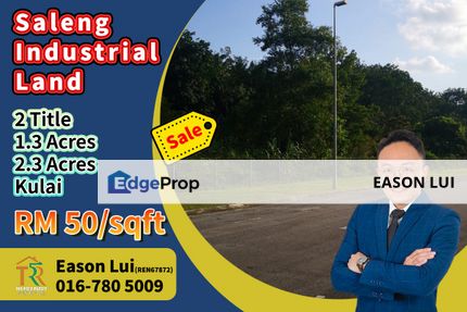For Sale / Saleng / Industrial Land / 2 Titles, Johor, Kulai