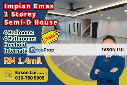 For Sale / Impian Emas / Double Storey Semi-D House / Fully Renovated, Johor, Skudai
