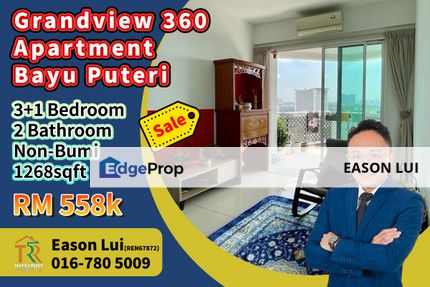 For Sale / Grandview 360 / Bayu Puteri / 3+1Bedroom Unit, Johor, Johor Bahru