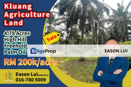 For Sale / Kluang / Agriculture Land / High Hill, Johor, Kluang
