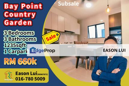 For Sale / Country Garden Danga Bay / Baypoint / 3 Bedroom Unit, Johor, Johor Bahru