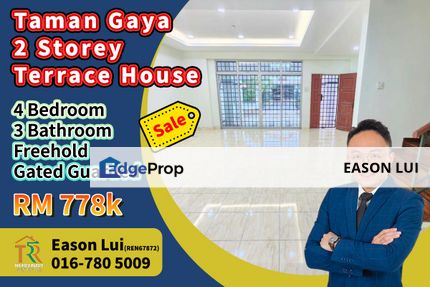 For Sale / Taman Gaya / Double Storey Terrace House / Gated Guarded, Johor, Ulu Tiram