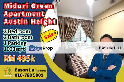 For Sale / Austin Heights / Midori Green / 3 Bedroom Unit, Johor, Johor Bahru