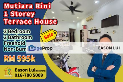 Mutiara Rini / Single Storey Terrace House / Fully Renovated / For Sale, Johor, Skudai