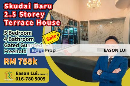 Tun Aminah / 2.5 Storey Terrace House / Gated Guarded, Johor, Skudai