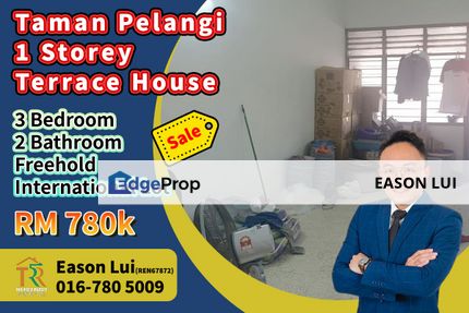 Taman Pelangi / Single Storey Terrace House / Freehold, Johor, Johor Bahru