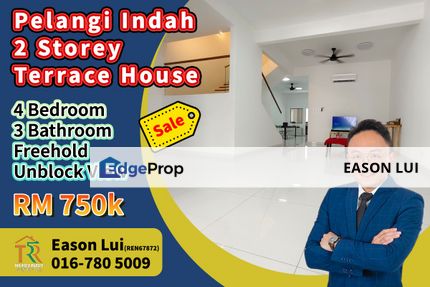 Pelangi Indah / Double Storey Terrace House / Unblock View, Johor, Ulu Tiram