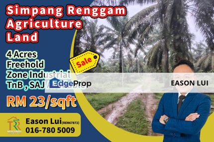 Simpang Renggam / Agriculture Land / Zone Industrial, Johor, Kluang