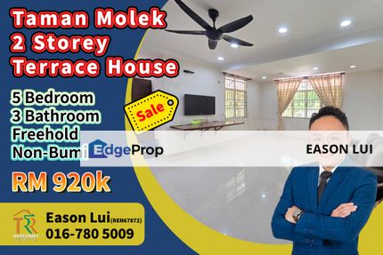 Taman Molek / Double Store Terrace House / Unblock View, Johor, Johor Bahru