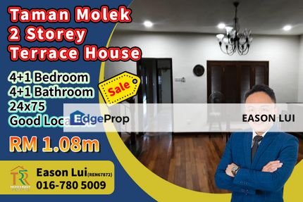 Taman Molek / Double Storey Terrace House / 24x75, Johor, Johor Bahru