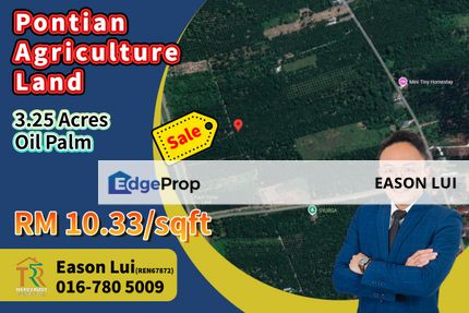 Pontian / Agriculture Land / 3.25 Acres, Johor, Pontian