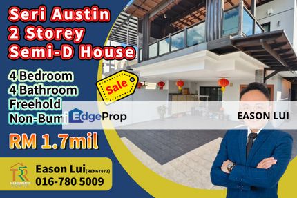 Seri Austin / Double Storey Semi-D House / Freehold, Johor, Johor Bahru