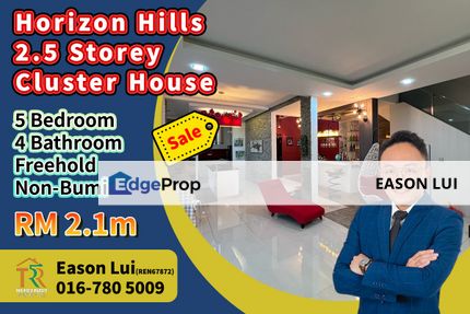 Horizon Hills / 2.5 Storey Cluster House / Gated Guarded, Johor, 