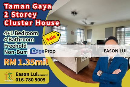 Taman Gaya / Double Storey Cluster House / Freehold, Johor, Ulu Tiram