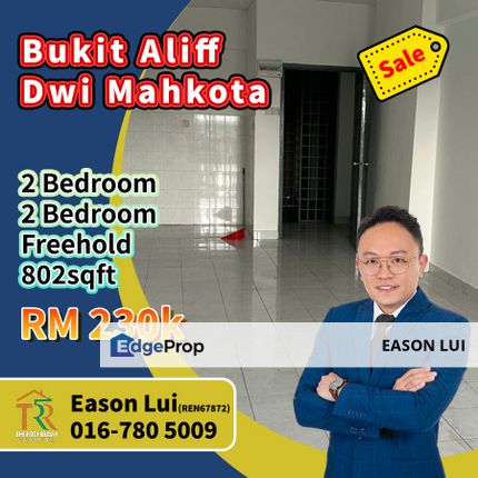Dwi Mahkota 2 Bedroom Unit For Sale, Johor, Johor Bahru
