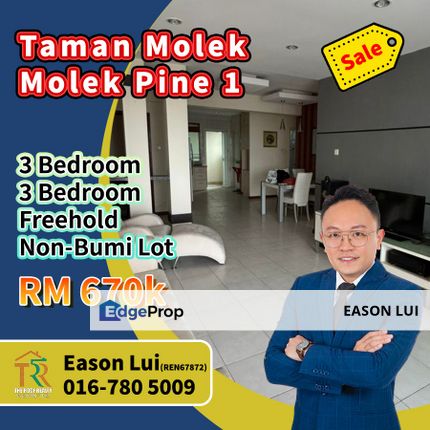 Molek Pine 1 3 Bedroom Unit For Sale, Johor, Johor Bahru