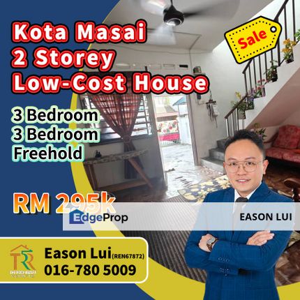 Kota Masai - 2 Storey Low-Cost House For Sale, Johor, Pasir Gudang