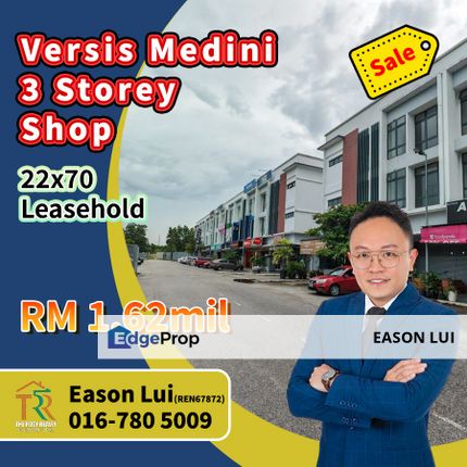 Versis Medini - 3 Storey Shop For Sale, Johor, 