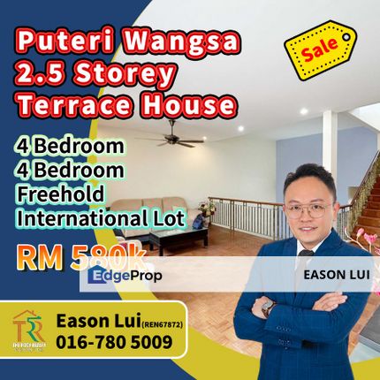 Puteri Wangsa - 2.5 Storey Terrace House For Sale, Johor, Ulu Tiram