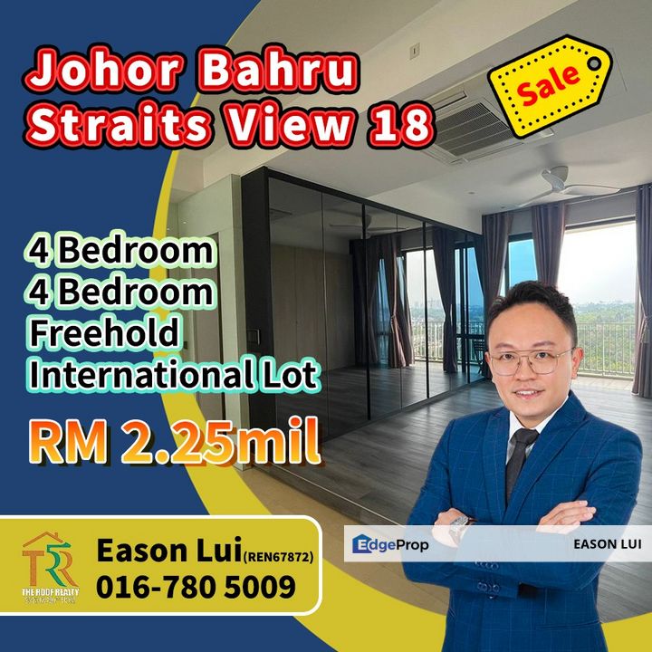 Straits View 18 4 Bedroom Unit For Sale, Johor, Johor Bahru