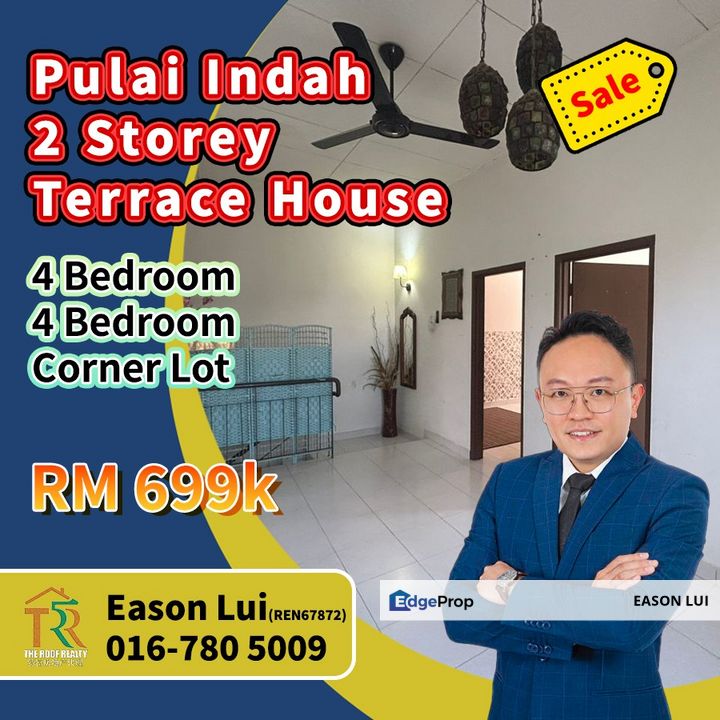 Pulai Indah - 2 Storey Terrace House For Sale, Johor, Kangkar Pulai