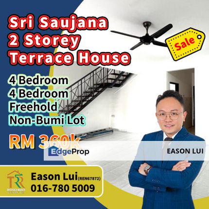 Sri Saujana - 2 Storey Terrace House For Sale, Johor, Kota Tinggi