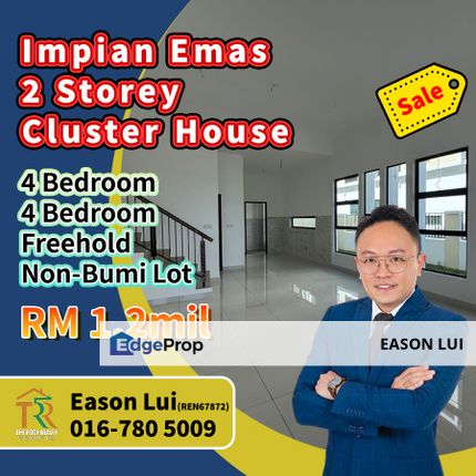 Impian Emas - 2 Storey Cluster House For Sale, Johor, Skudai