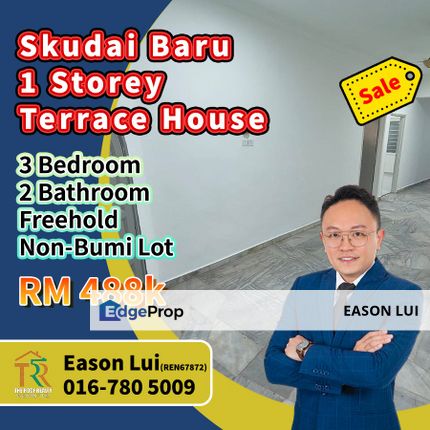 Skudai Baru - 1 Storey Terrace House For Sale, Johor, Skudai
