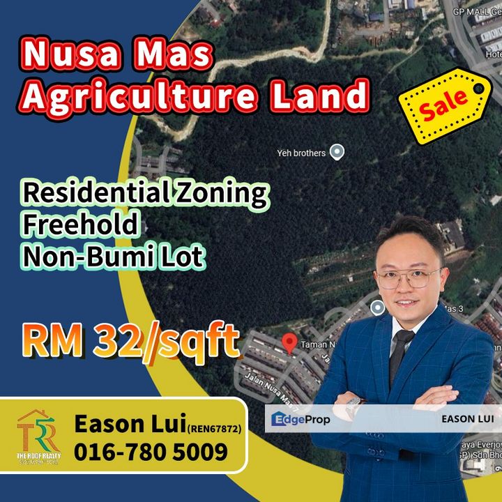 Nusa Mas Agriculture Land For Sale, Johor, Gelang Patah