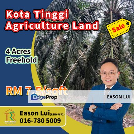 Kota Tinggi Agriculture Land For Sale, Johor, Ulu Tiram