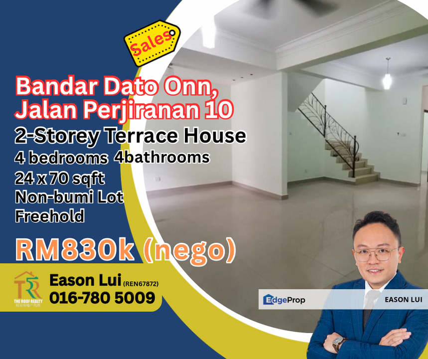 For sales Bandar Dato Onn, Jalan Perjiranan 10, Johor, Johor Bahru